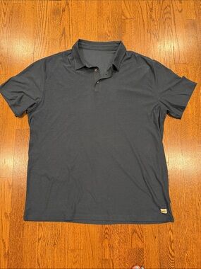 Vuori strato tech Men's navy blue polo Shirt - Classic Short Sleeve size XL